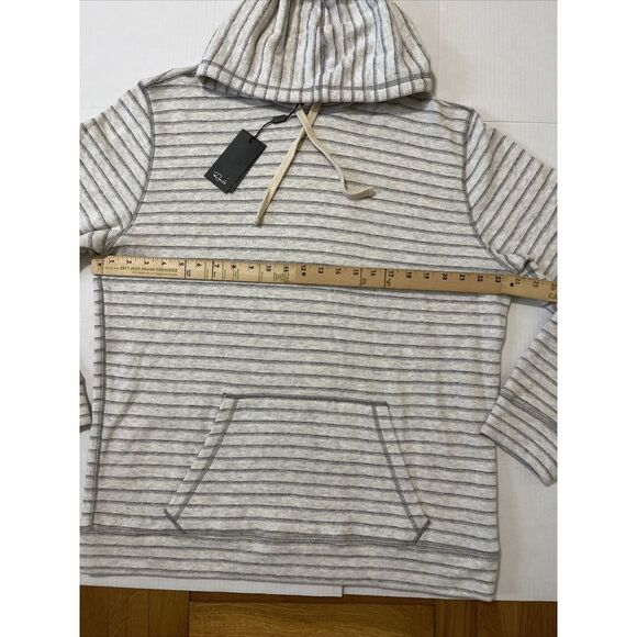 Rails Men's Smith Hoodie Nautical Gray Rhine Stripe Pocket NEW $118 NWT Size XL - Picture 5 of 8